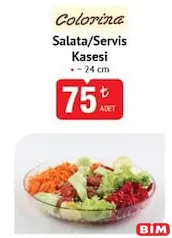 COLORİNA SALATA/SERVİS KASESİ 24 CM